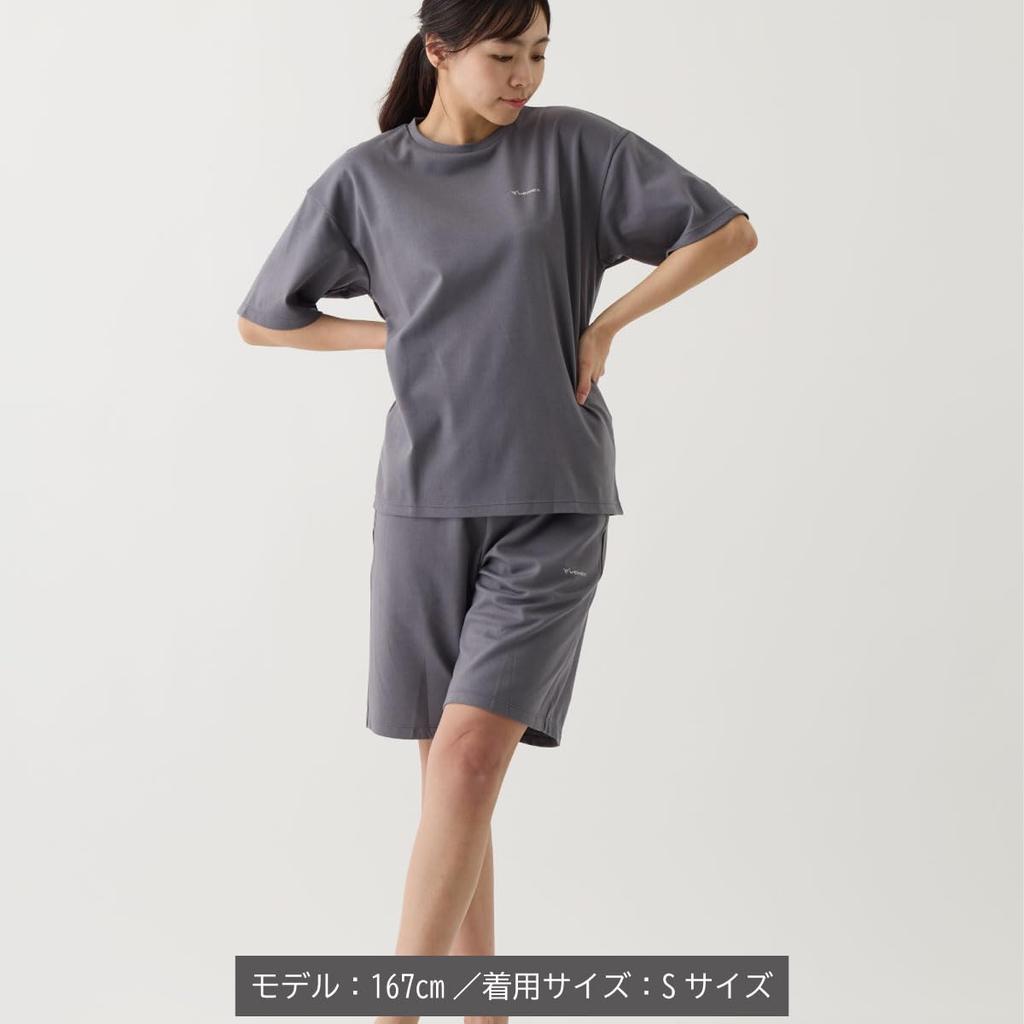 Recovery Wear Comfort Punch Set Up Unisex Short Sleeve Shorts Gray S [Venex]