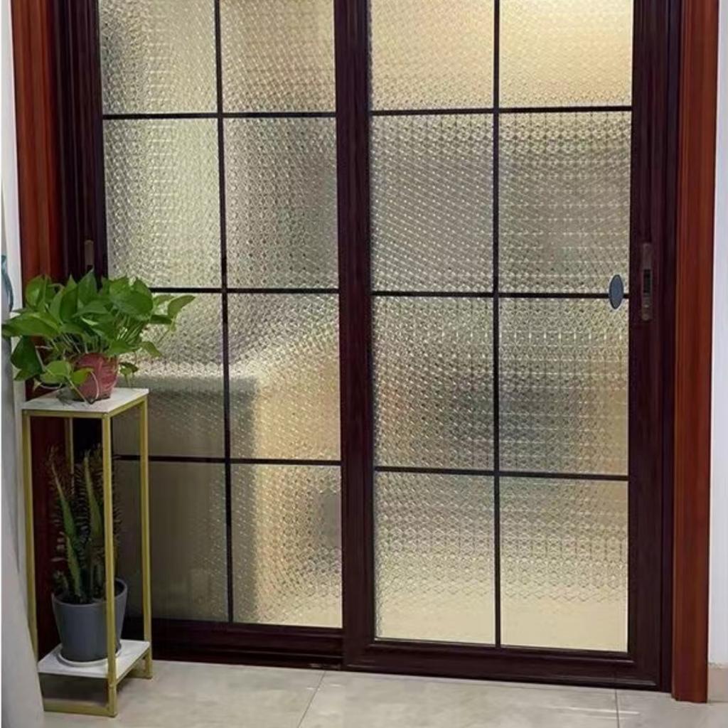 3D Diamant Glasaufkleber Undurchsichtig Badezimmerfenster Anti-Peeping Glasfolie Privatsphäre Wasserdicht Elektrostatische Adsorption Glasfensteraufkleber