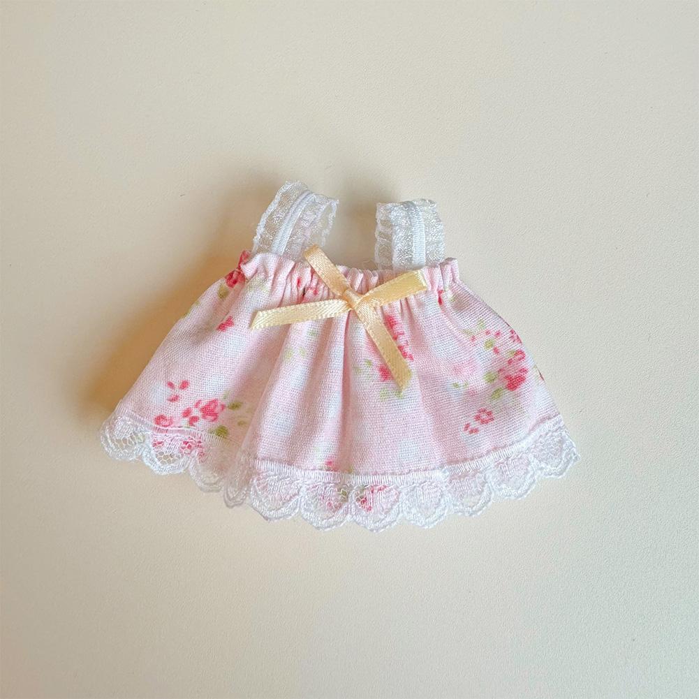 For 17cm Labubu Doll Dress Cute Doll Lovely Clothes Accessories Princess Dress Plush Dolls Clothes