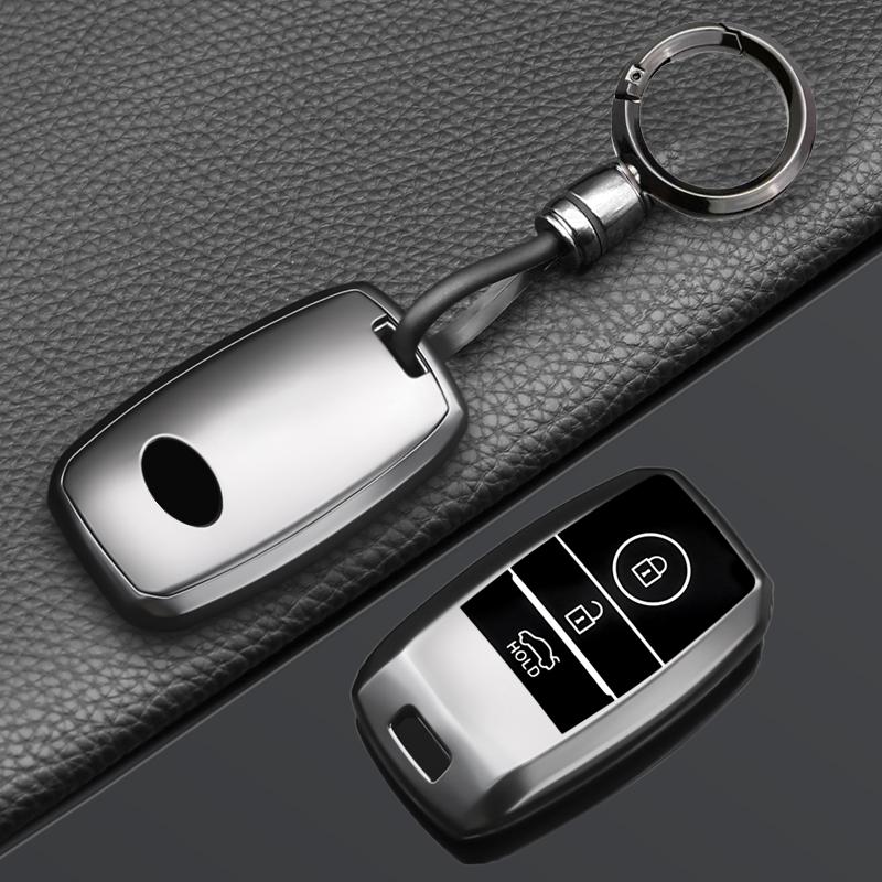 Metallic Gray Tpu For Kia Rio Rio5 Sportage Ceed Cerato K3 Kx3 K4 K5 Sorento Optima Picanto Remote Car Key Case Cover Fob Holder