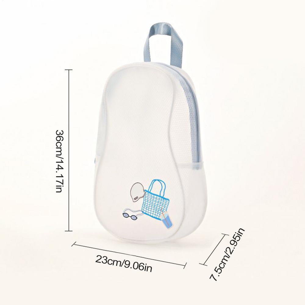 

7L Swim Bag Dry Bags Waterproof Outdoor Swimming Wash Organizer Lightweight Beach Backpack Portable Diving Wet Dry Bag білий