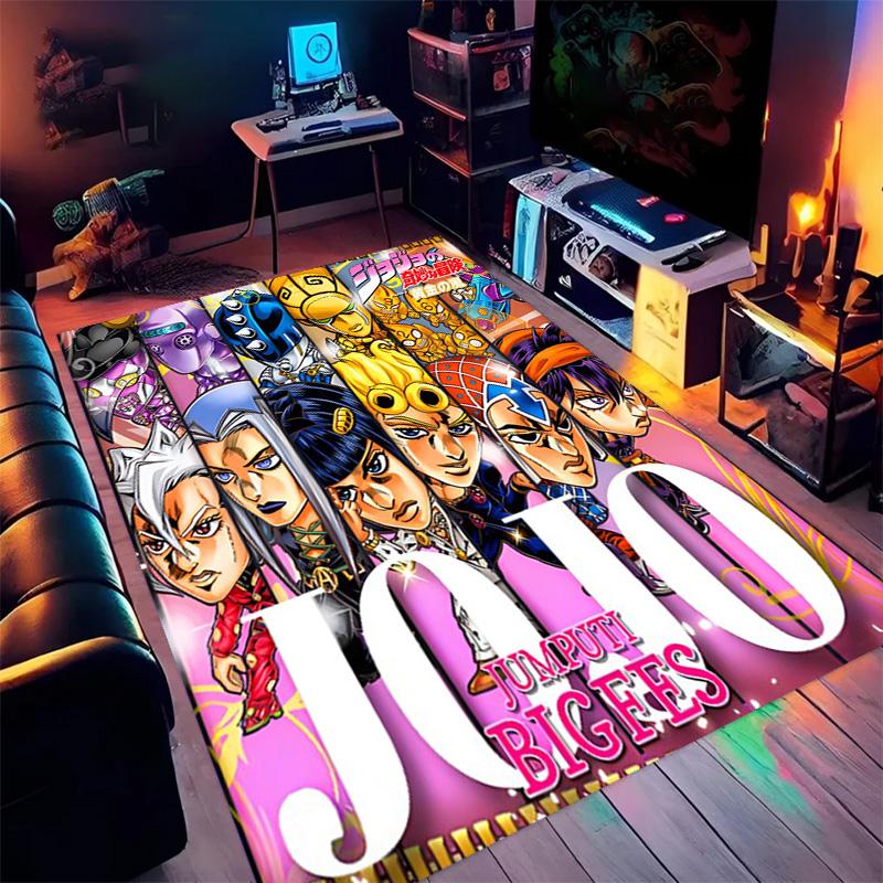 JoJo's Bizarre Adventure: Epic Characters Vibrant Art carpet Living room and bedroom mats printing Christmas gifts Fashion Art