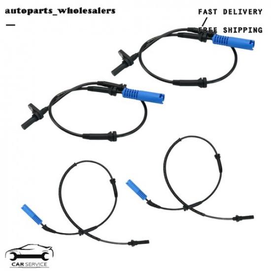 4Pcs Front & Rear ABS Wheel Speed Sensor for BMW 525xi 06-07 528xi 530xi 3.0L US