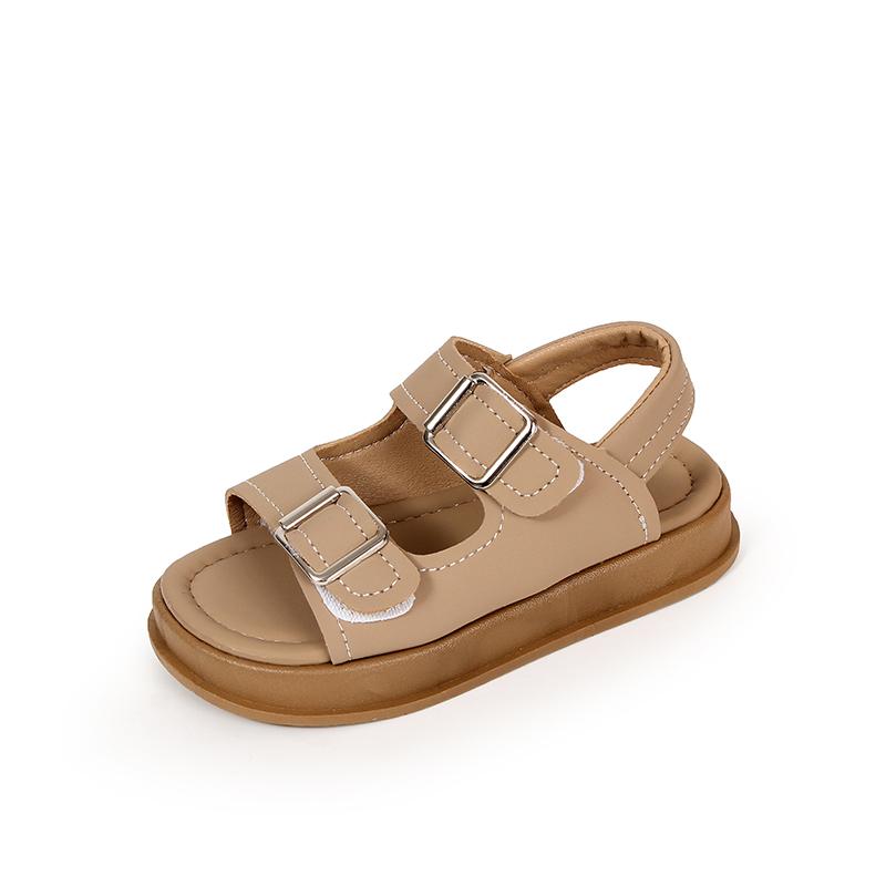 Boys Girls Beach Shoes Non-slip Soft Sole Kids Sandals Toes Capped Flexible 2025 Summer New Children Flats Fashion for Vacation