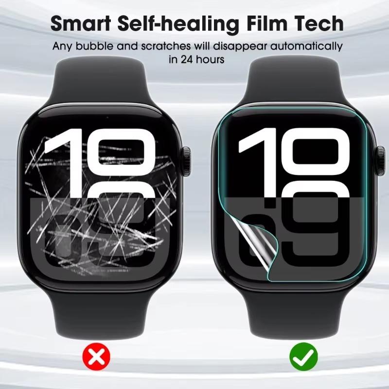 For Apple Watch Series 10 9 Hydrogel Film Soft HD Screen Protector for IWatch S10 42mm 46mm S9 41mm 45mm Smartwatch Accessories