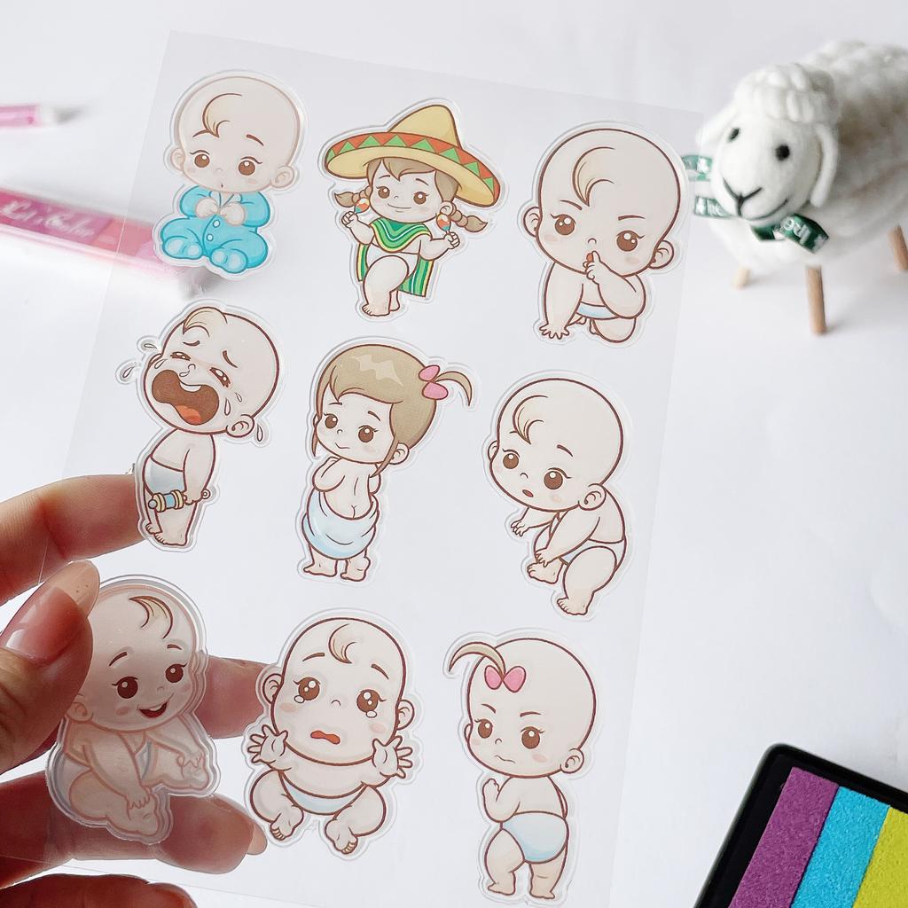 Music Girl Transparent Silicone Clear Stamps for Seal DIY Scrapbooking Photo Album Paper Card Animal Party Elephant Tiger 2023