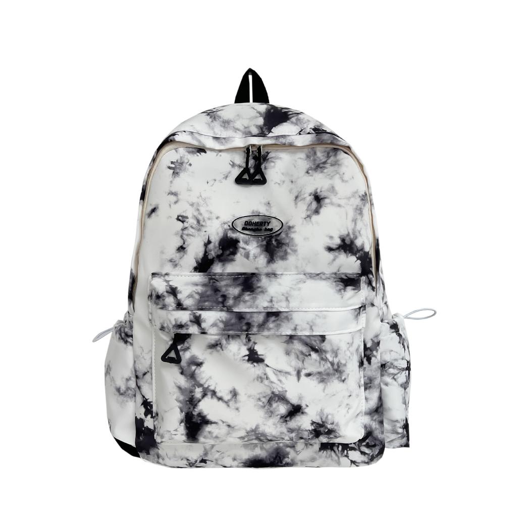 Schoolbag female Korean version college student Mori tie-dye simple backpack large capacity Japanese junior high school high school backpack