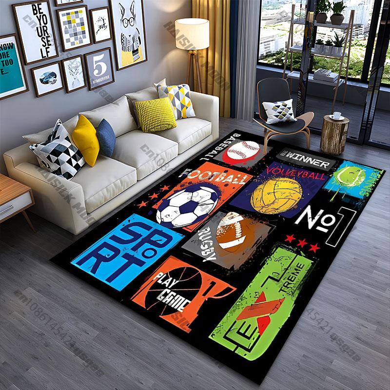 Sports games and athletic competition carpet Yoga living room room decor children's crawling mat doormat area rug games mat