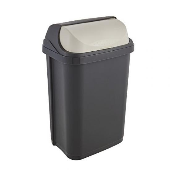 Buy Okt 2053711 Rolltop Waste Bin Plastic Graphite / Cream 25 L 1045482600000 at affordable