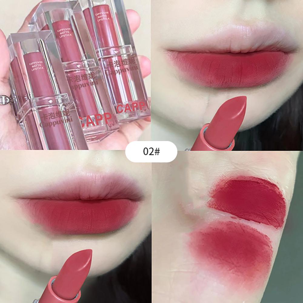 

CAPPUVINI Помада Матовая Бархатная Прозрачная Упаковка Макияж