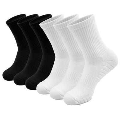 5 Paar Herren Verdickte Frotteesohle Schweißabsorbierend Atmungsaktiv Kratzfest Basketball Lange Socken