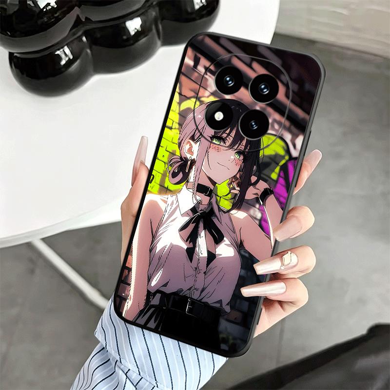 Anime Character R-Reze CSM Soft Phone Case for Xiaomi Redmi Note 12 13 14 15 Pro Plus 11 12S 11S 11T 10 4G Black Cover Back Shel