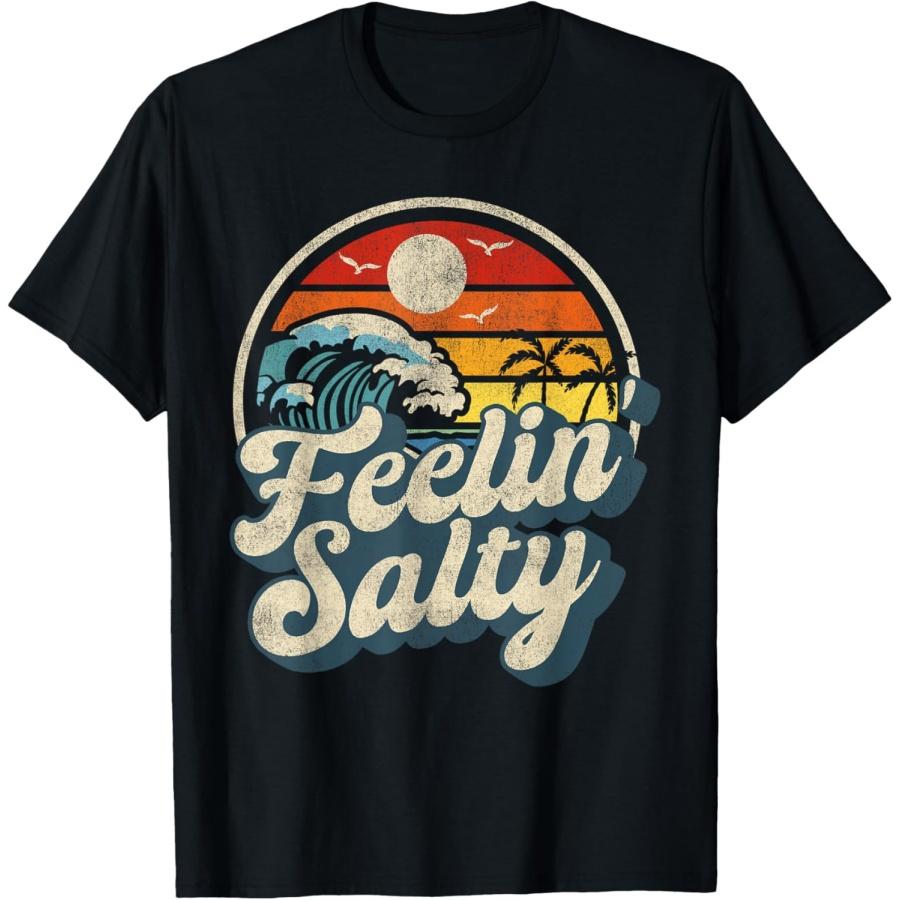 

Футболка Feelin Salty Summer Beach Vintage Wave XXXXXL чёрный