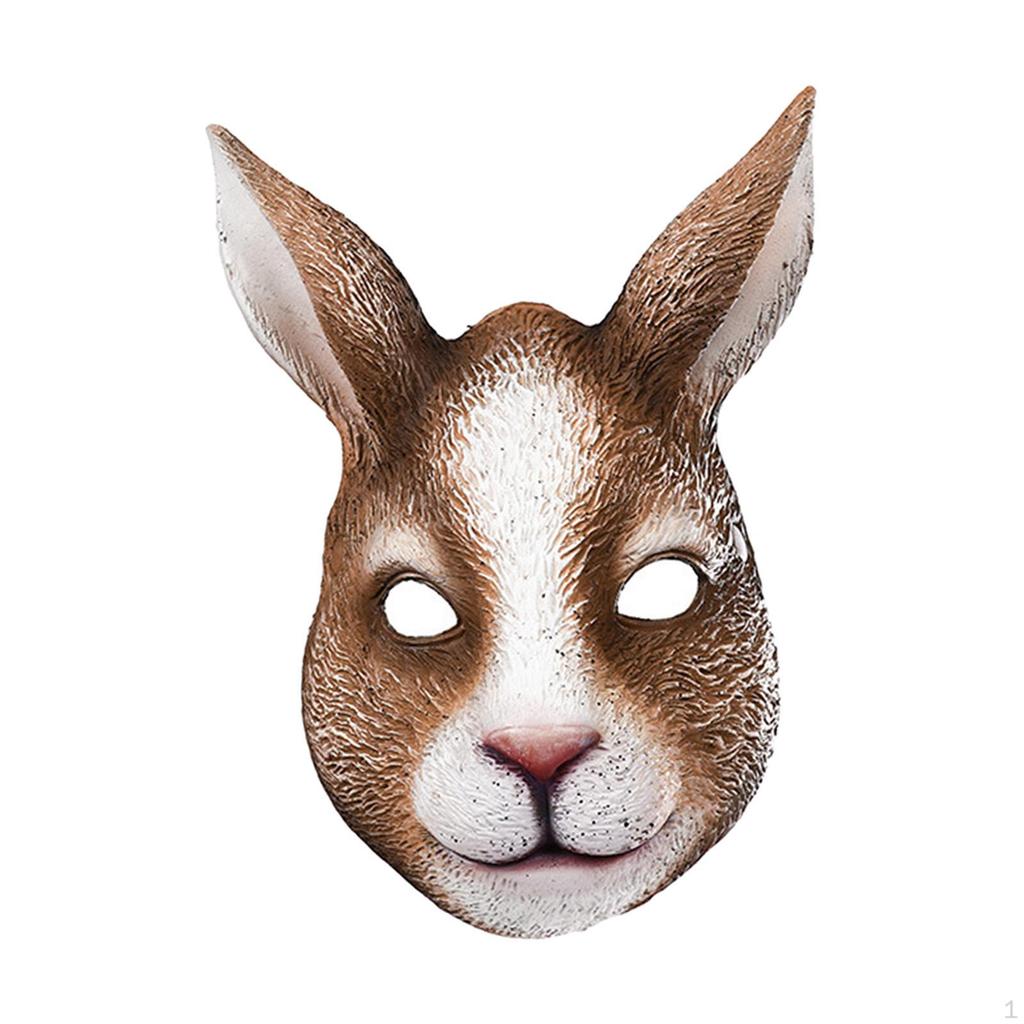Animal Mask Easter Cosplay ,Accessories Props, PU Foam, Facial Half Face Cover for