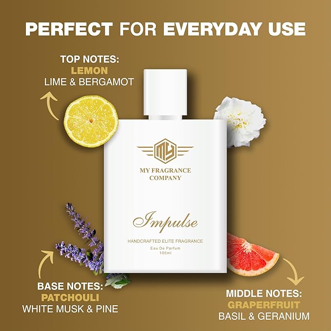 My Fragrance Company Impulse Handcrafted Elite Fragrance EDP Parfüm für Männer – 100 ml |