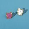 Hot-selling Moon Kitten Brooch Cute Cat Metal Badge Crescent Kitten Fashion Bag Tide