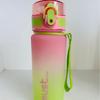 Water bottle Macaron gradual change plastic water cup men and women high value sports kettle PC bounce matte cup