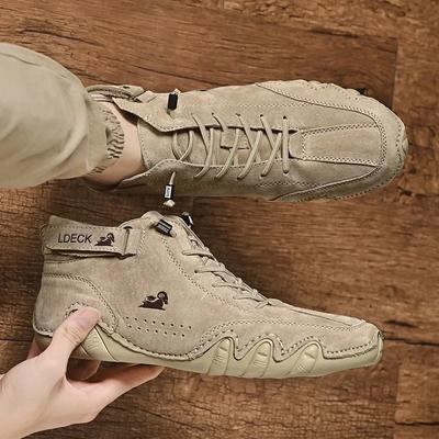 Heren Laarzen Winter met Bont Warm Handgemaakt Enkellaarsjes Heren Werk Hete Uitverkoop Sneeuwschoenen Heren Splitleder Laarzen Casual Hoge Top Loafer