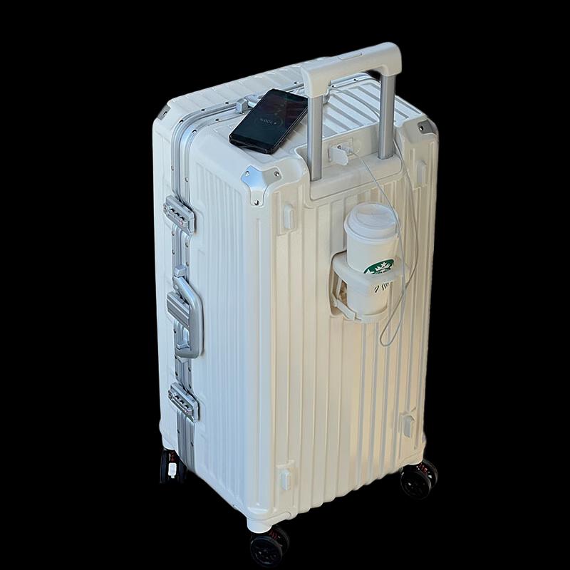 OEING 34-дюймовый жесткий чемодан-тележка с алюминиевой рамой