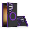 Luxury Rotating Magnetic Stand Armour Phone Case For Samsung S25 S24 Ultra S23 Plus Metal Folding Holder Shockproof Bumper Cover