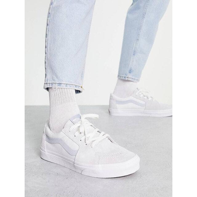 

Бело-синие кроссовки Vans SK8-Low