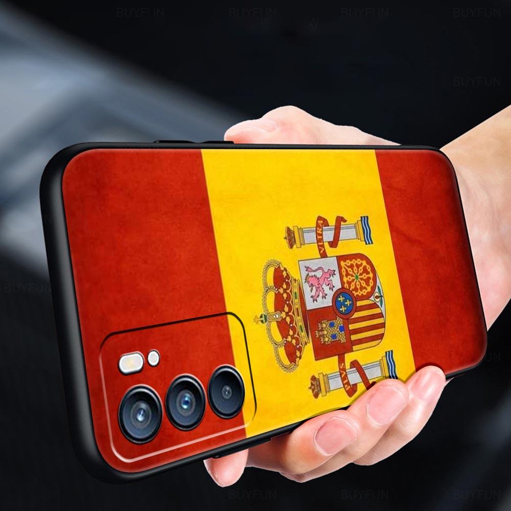 Phone Case For Oppo Reno13 Reno12 Reno11 F Reno10 Pro A54 A53 A95 A76 A74 A57 A98 A80 A79 5G A78 4G Cover Spain Bull Flag