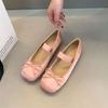 Evening shoes gentle wind flat satin ballet shoes 2025 new spring shallow mouth boat shoes Mary Jane women's shoes