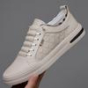 Autumn and Winter New Men's Shoes Inner Height Increase Leather Shoes Little White Shoes Board Shoes Genuine Leather Casual Men's Leather Shoes