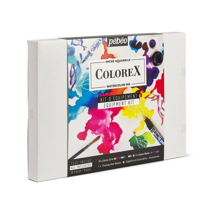 Coffret d'encre aquarelle - PEBEO - Colorex - 38 pcs - Multicolore - Mixte - Adulte