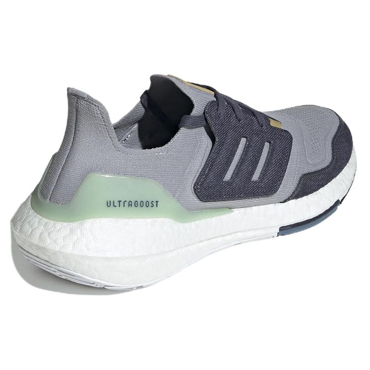 adidas Sneakers UltraBoost 22 Argento Halo Uomo Blu Ombra Verde Lino GX9158