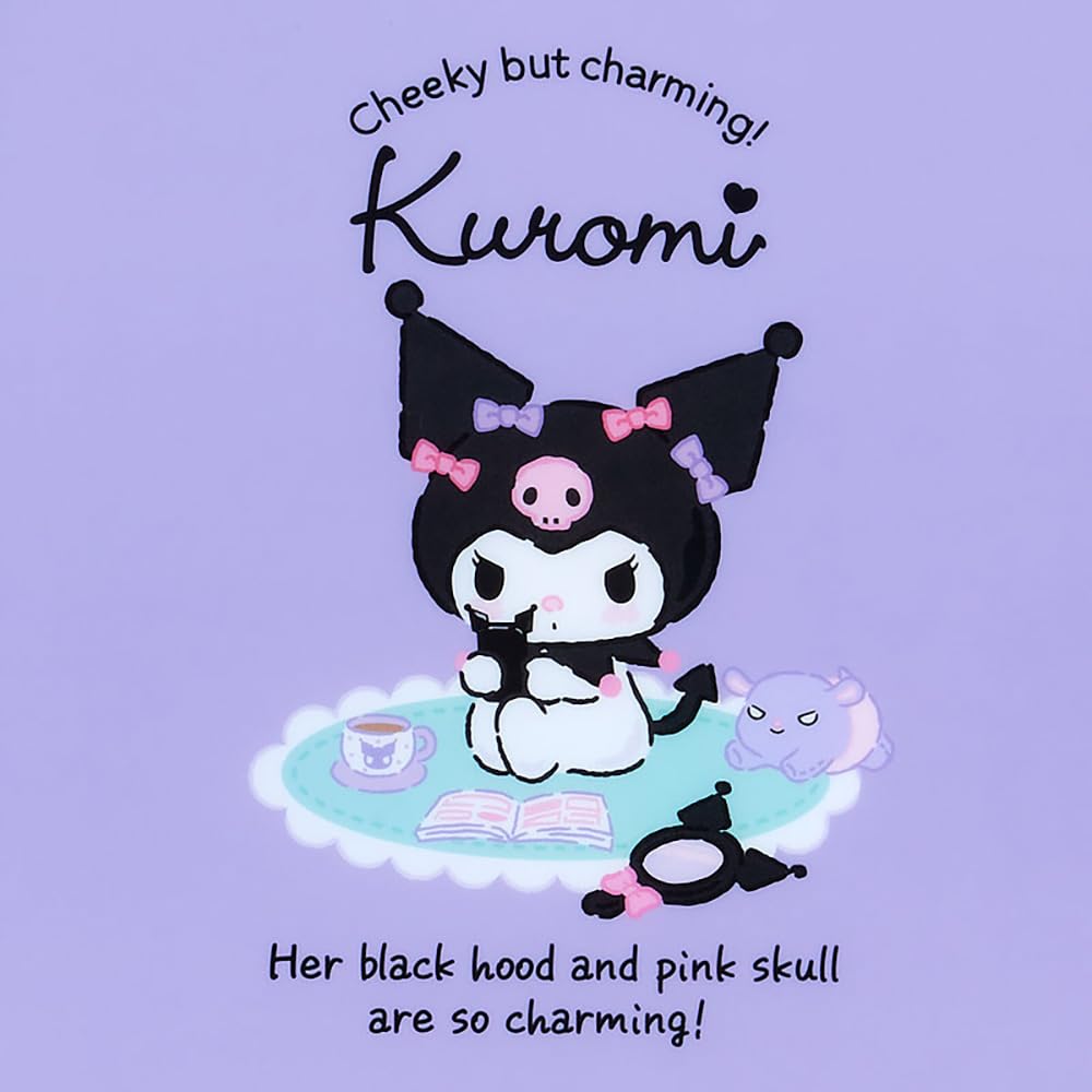 Sanrio Kuromi Zippered Clear File 549789 6-Pocket