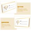 Acrylic WiFi Password Sign Easy To Write Erase Customizable Network for Public Space Restroom Hotel Wall Decor