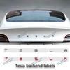 ABS Tesla Rear End Label MODEL/3 Car Logo Rear Letter Sticker Electroplated Car Logo Accessories For MODEL 3 MODEL S X Modified NH0