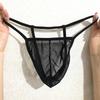 Men's Transparent Thong Underwear Temptation T-pants Flirting Double Belt Mesh Boxer Briefs