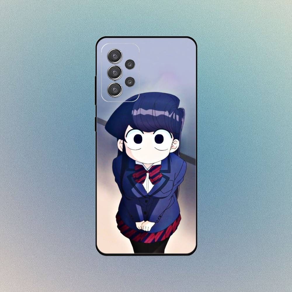 k-Komi Shouko Phone Case For Samsung S25,S24,S21,S22,S23,S30,Ultra,S20 Black Soft Case