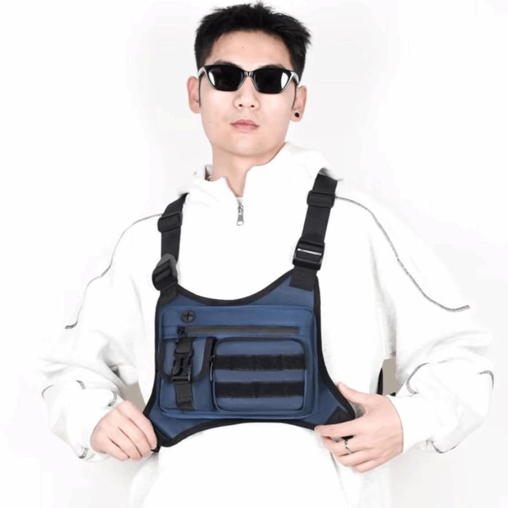 Water Resistant Sports Vest Bag Multi-functional Outdoor Chest Bag Casual Running Vest Bag  Running