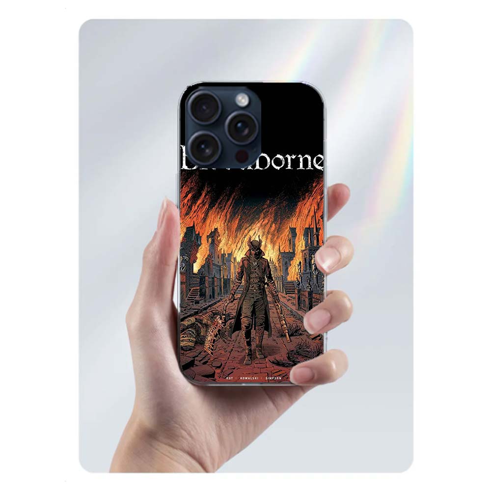 Game Bloodborne Capa Phone Case For Iphone 17 Air 16 Pro Max 15 12 Pro 14 Plus 17E 16E 11 13 Mini Cover Cases Fundas Cell Clear