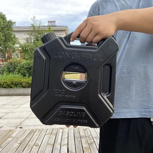 Portable Gasoline Can for Motorcycles, Diesel, Oil, Easy to Carry, Lockable, Anti-Aging, Anti-Corrosion, Lightweight, Durable, Travel, First Aid, Disa