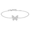 [Worn by Hatuha Yuha] Butterfly 925 Silver Pavé Bracelet B064-02H.