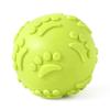 Pet Toy Footprint Ball 6cm, Dog's Durable Teething Sound Footprint Ball Toy