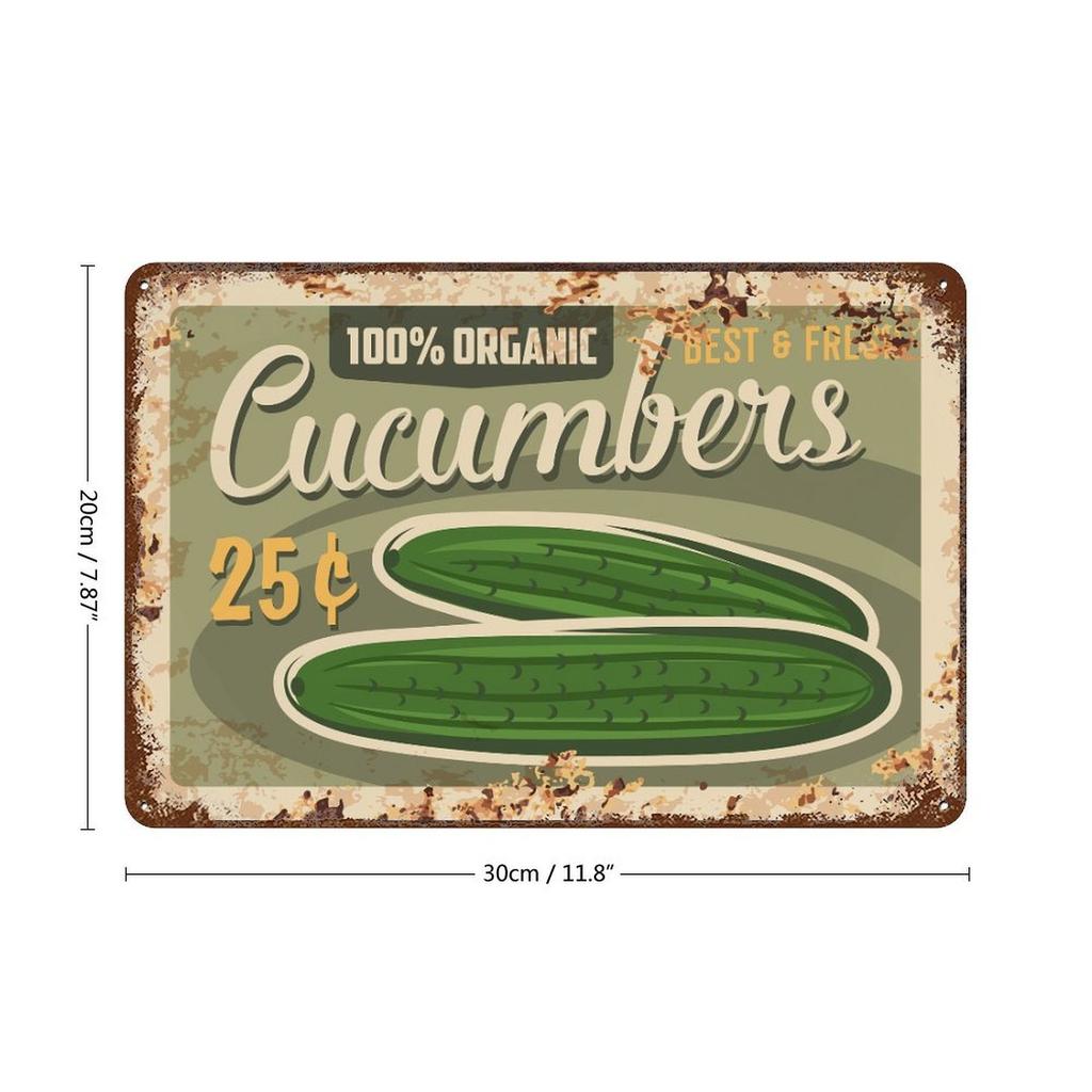 1 Pack Vintage-style Rusty Metal Plaque, Weathered Printing, Ideal Indoor Décor for Bar Café Kitchen Restaurant or Living Room Walls