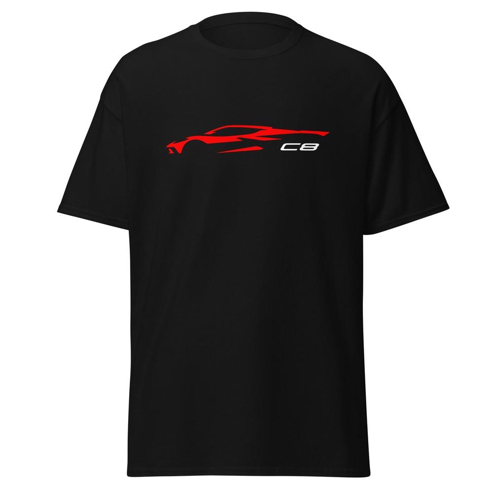 

Premium T-Shirt For Chevrolet Corvette C8 2023 Red Car Fans Birthday Gift XL