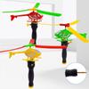 Classic Outdoor Game Handle Pull Line Helicopter Draw Rope Take-Off Small Plane Interactive Educational Toys Children'S Gift