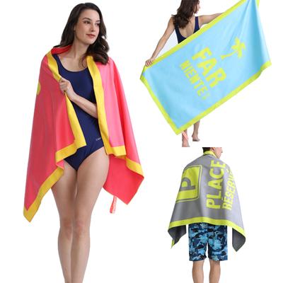 Tapis de plage 80*160CM Serviette de plage en microfibre pour chaises longues Hôtel Bain de soleil Couverture de pique-nique