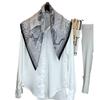 Minimalist Style Silk Scarf Women'S Spring Mulberry Silk Small Square Scarf High-End Decorative Scarf Medium Square Scarf
