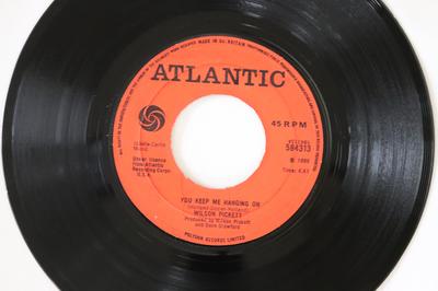 7inch Record WILSON PICKETT - You Keep Me Hanging On 584313 Atlantic 1970 UK Soul/Funk Used