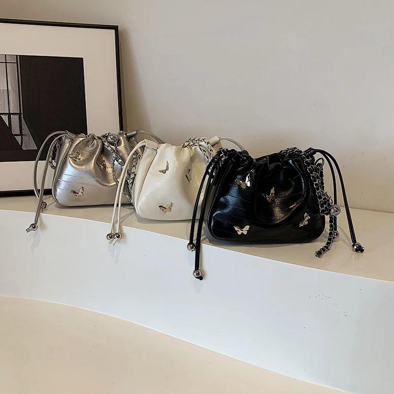 Fashi Sold PU String Shoulder Bags Brand Bow Large Capacity Sweet Bags for Women 2026 High Quality Versatile Women's Handbags