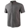 Maglietta casual da uomo in cotone e lino, magliette di colore puro per uomo, streetwear, top da spiaggia, magliette, maglietta a maniche corte traspirante, vintage