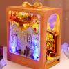 Book Nook Kit Diy Miniature House Dollhouse Kit For Adult And Teens Booknook Bookshelf Decor Alley Model Build With Led Light
