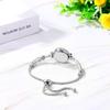 Cute and Stylish Women's Bracelet Watch: Analog, Waterproof, Alloy Strap, Adjustable Length, Casual, Business, Fashion Watch, Silver, Women's Accessor